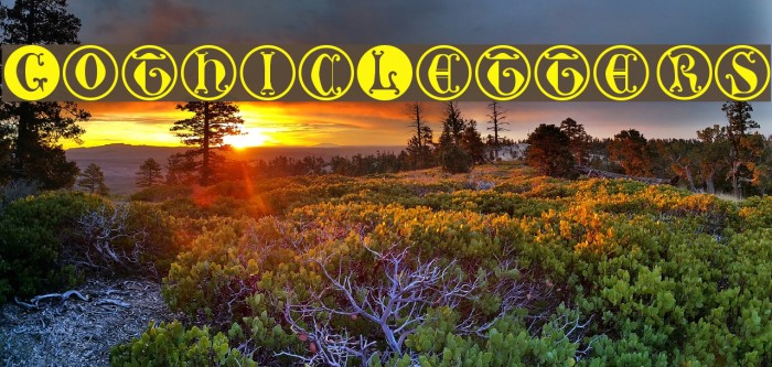 GothicLetters Font examples