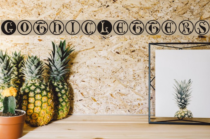 GothicLetters Font examples