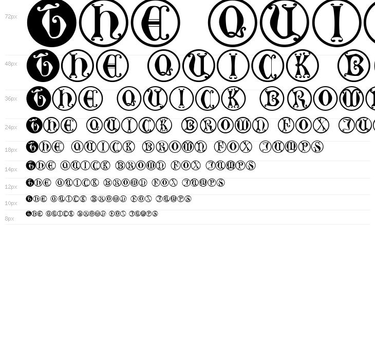 GothicLetters Waterfall