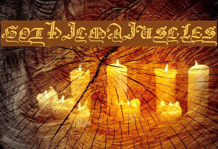 GothicMajuscles Font examples