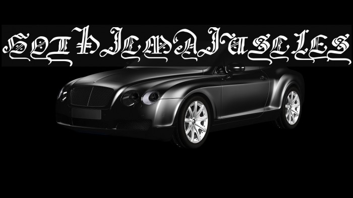 GothicMajuscles Font examples