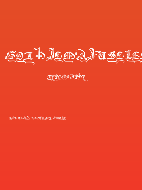 GothicMajuscles Poster