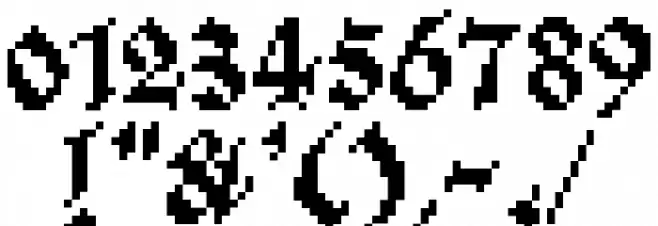 GothicPixels Font OTHER CHARS