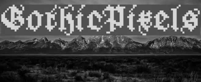 GothicPixels Font examples