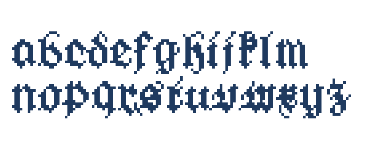 GothicPixels Lowercase