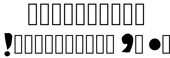 GothicRegular Font OTHER CHARS