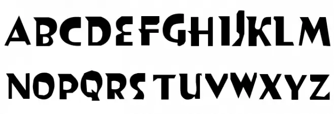 GothicRegular Fonte MAIÚSCULAS