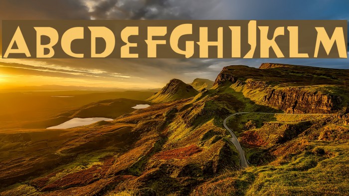 GothicRegular Font examples
