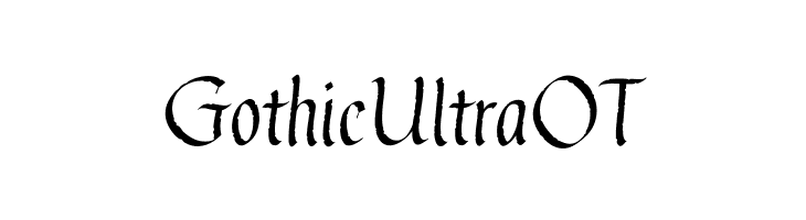 GothicUltraOT  Скачать бесплатные шрифты