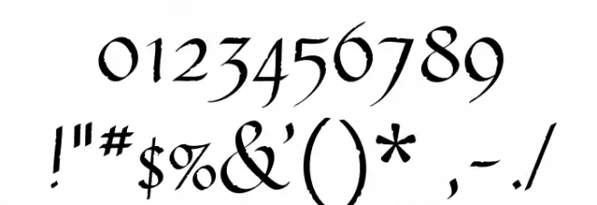 GothicUltraOT Font OTHER CHARS