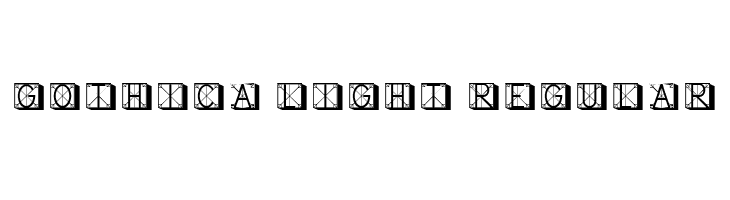 Gothica Light Regular  font caratteri gratis