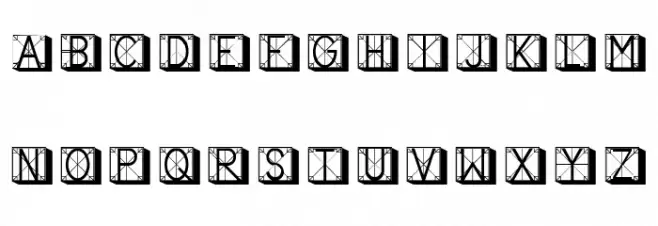 Gothica Light Regular Schriftart Groß