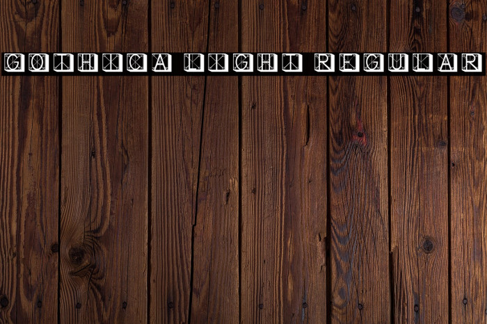 Gothica Light Regular Example 2