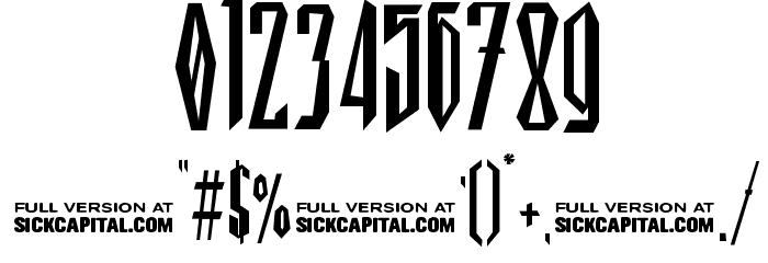 Gothickella Free Font OTHER CHARS
