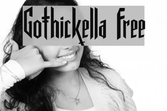 Gothickella Free Font examples