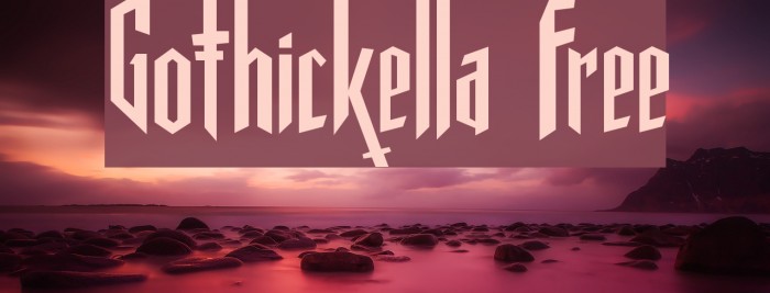 Gothickella Free फ़ॉन्ट examples