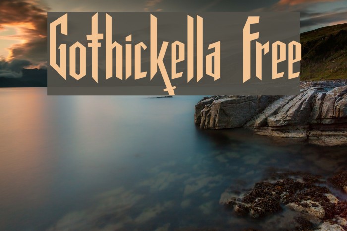Gothickella Free फ़ॉन्ट examples