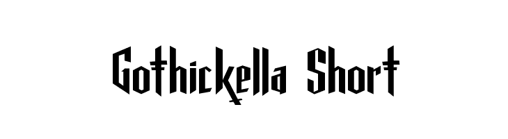 Gothickella Short Font