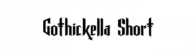 Gothickella Short  Frei Schriftart Herunterladen