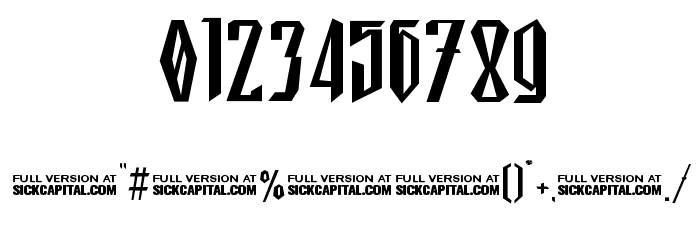 Gothickella Short Font OTHER CHARS