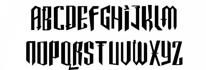 Gothickella Short Schriftart Groß