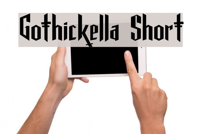 Gothickella Short Font examples