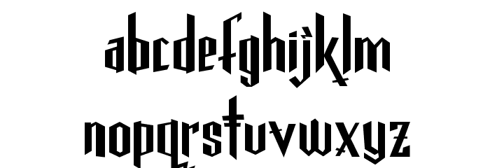 Gothickella Short Font LOWERCASE