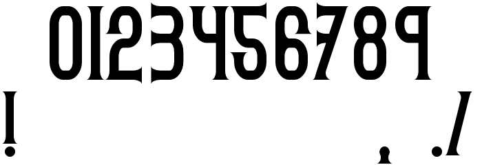 Gothicum Font OTHER CHARS