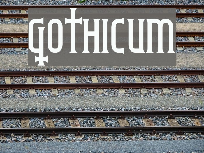 Gothicum Font examples