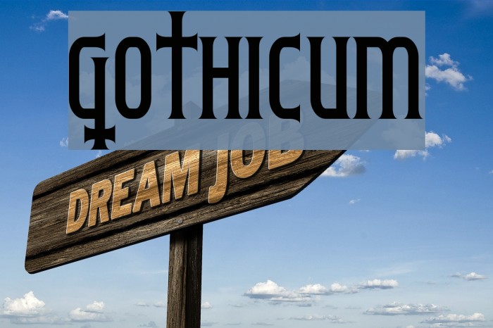 Gothicum Font examples