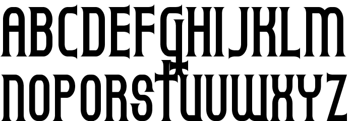Gothicum Font LOWERCASE