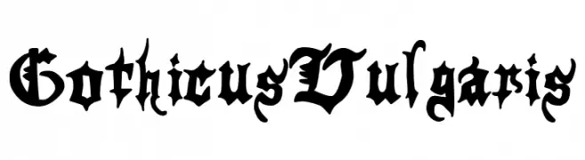 Gothicus Vulgaris Fonte