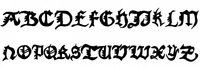 Gothicus Vulgaris Fonte MAIÚSCULAS