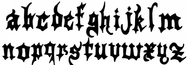 Gothicus Vulgaris Fonte MINÚSCULAS