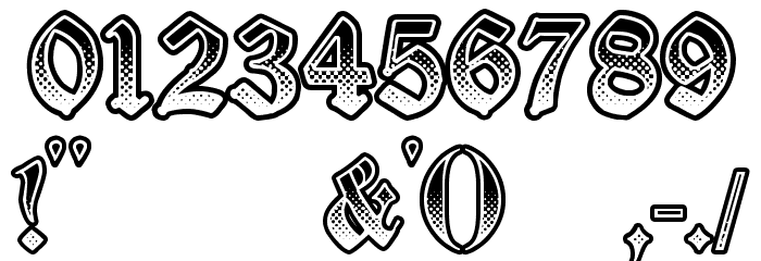 Gothik Steel Font OTHER CHARS