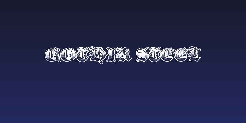 Gothik Steel Social Header