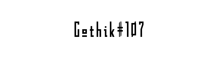 Gothik#107  les polices de caractères gratuit tlcharger