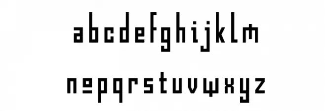 Gothik#107 Font LOWERCASE