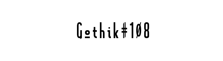 Gothik#108 Font