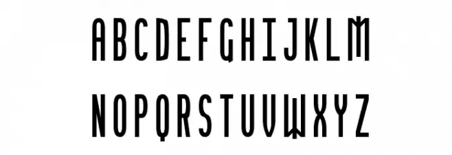 Gothik#108 フォント 大文字