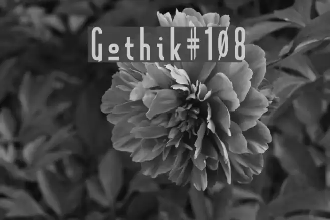 Gothik#108 フォント examples