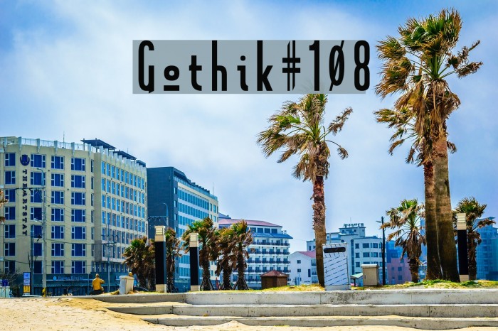 Gothik#108 Font examples