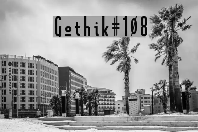 Gothik#108 フォント examples