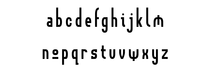 Gothik#108 Font Litere mici