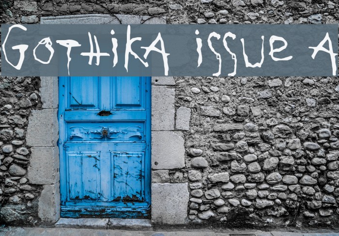Gothika Issue A Font examples