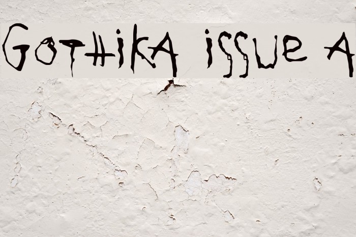 Gothika Issue A Font examples