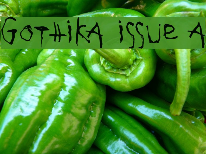 Gothika Issue A Font examples