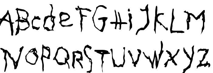 Gothika Issue A Font LOWERCASE