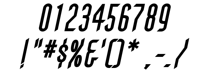Gothikka Bold Italic Font OTHER CHARS