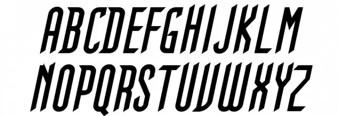 Gothikka Bold Italic Шрифта ВЕРХНИЙ